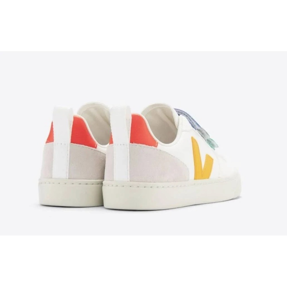VEJA Unisex Kids V10 Leather Sneakers Toddler Size US 6 EUR 22 NEW box - Picture 2 of 7